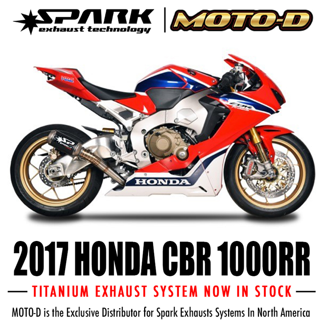 The 17 Honda Cbr 1000rr Is Lighter Faster And More Powerful With Spark Exhaust Technologies Moto D Racing