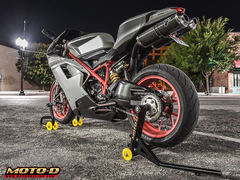 DUCATI 1299 PANIGALE 2015 SINGLE SIDED RED REAR PADDOCK STAND 