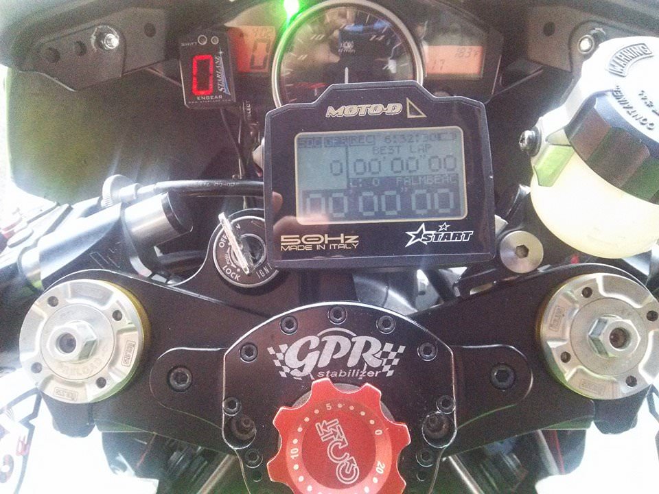 LCD Backlit Display on the MOTO-D GPS Motorcycle Lap Timer LCD Backlit Display on the MOTO-D GPS Motorcycle Lap Timer