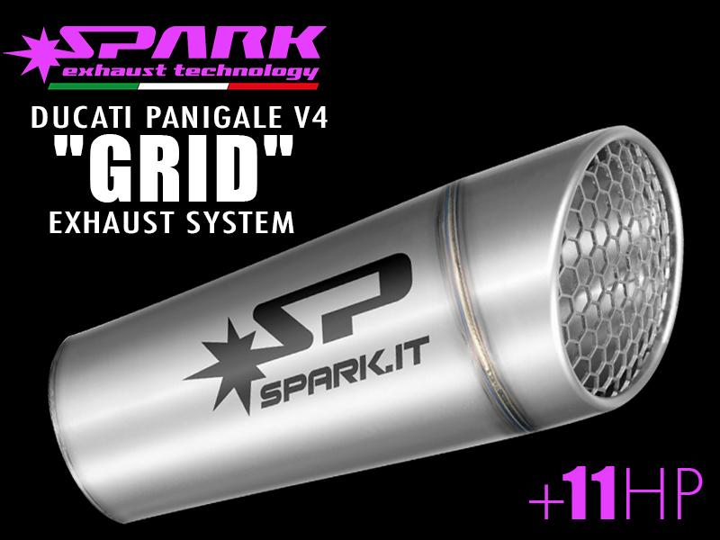 Spark Ducati Panigale V4 Titanium Konix Semi-Full Exhaust System