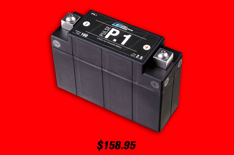 P1 Motorcycle Battery for up to 600 cc sportbikes