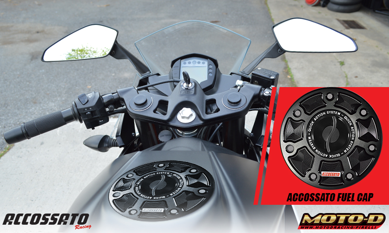 accossato quick turn fuel caps for motorcycles